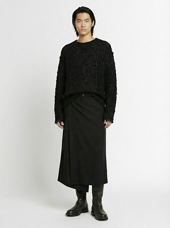 Yohji Yamamoto: Wickelhose - Schwarz - men_1 | Luisa Via Roma