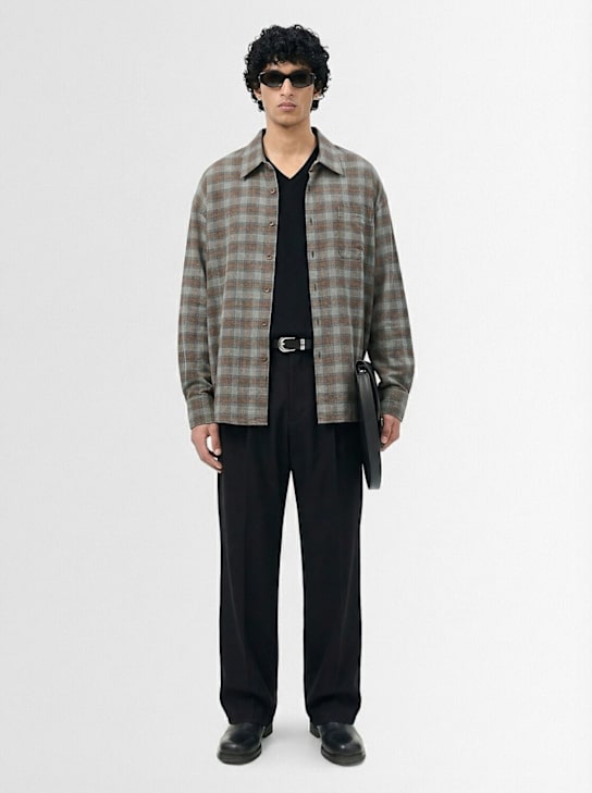 Our Legacy: Borrowed wool chino pants - ブラック - men_1 | Luisa Via Roma