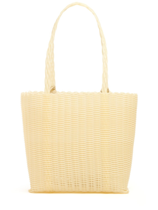 Rayas Collective: Medium woven basket bag - Butterfarbe - women_0 | Luisa Via Roma
