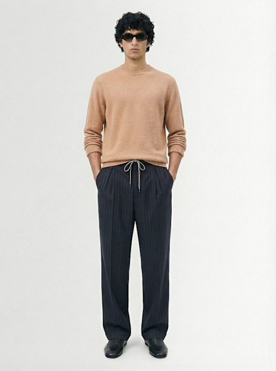 The Core: ウールニット ラグランスリーブセーター - ベージュ - men_1 | Luisa Via Roma