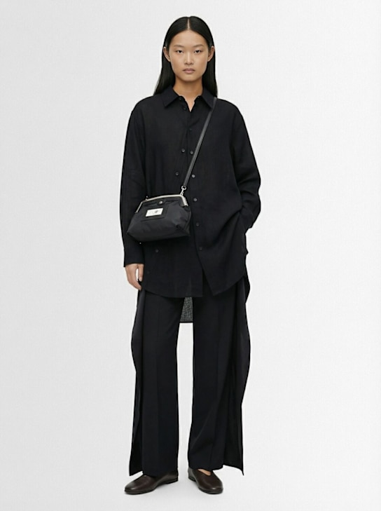 MM6 Maison Margiela: Pochette in raso jacquard - women_1 | Luisa Via Roma