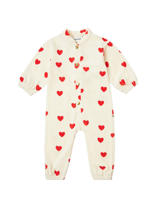 Mini Rodini: Printed cotton blend jersey romper - Weiß - kids-girls_0 | Luisa Via Roma