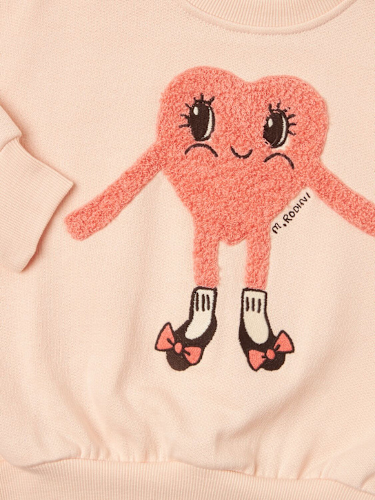 Mini Rodini: Felpa in cotone stampato - Rosa - kids-girls_1 | Luisa Via Roma