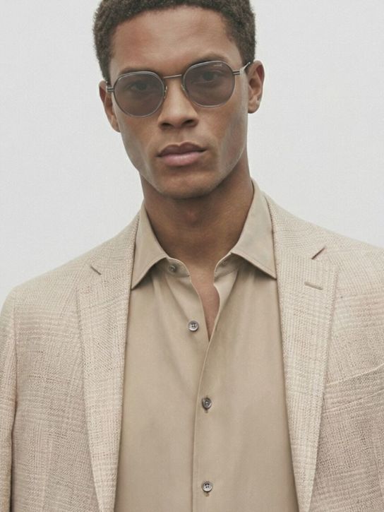 Zegna: Sonnenbrille aus Metall - men_1 | Luisa Via Roma