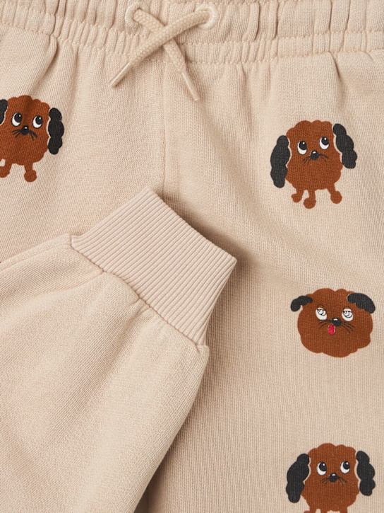 Mini Rodini: 印花棉质运动裤 - 灰色 - kids-girls_1 | Luisa Via Roma