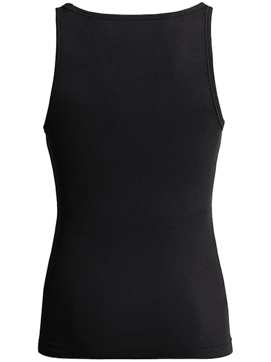 Skims: 罗纹混棉背心3件套装 - 黑色 - men_1 | Luisa Via Roma