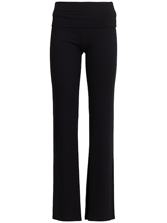 Skims: Modal fold-over pants - Ónix - women_0 | Luisa Via Roma