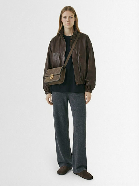 DeMellier: The Paris Crossbody suede bag - women_1 | Luisa Via Roma