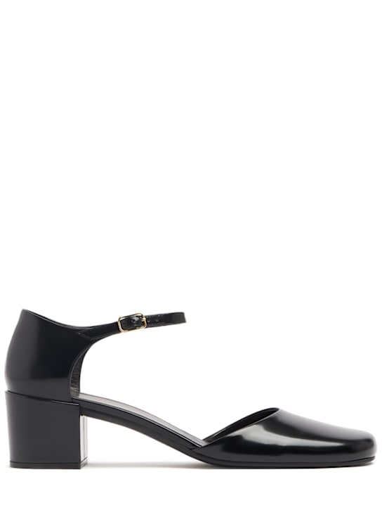 The Row: 45mm Penelope patent leather pumps - Black - women_0 | Luisa Via Roma