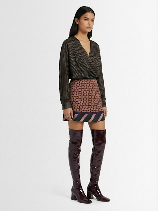 Dries Van Noten: Camiel衬衫 - 棕色 - women_1 | Luisa Via Roma