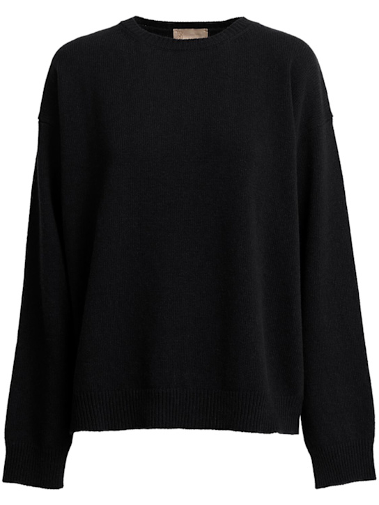 1929: Eremo Eco-Cashmere crewneck sweater - Black - women_0 | Luisa Via Roma
