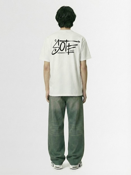 SOTF: Tag印花棉质T恤 - 白色 - men_1 | Luisa Via Roma