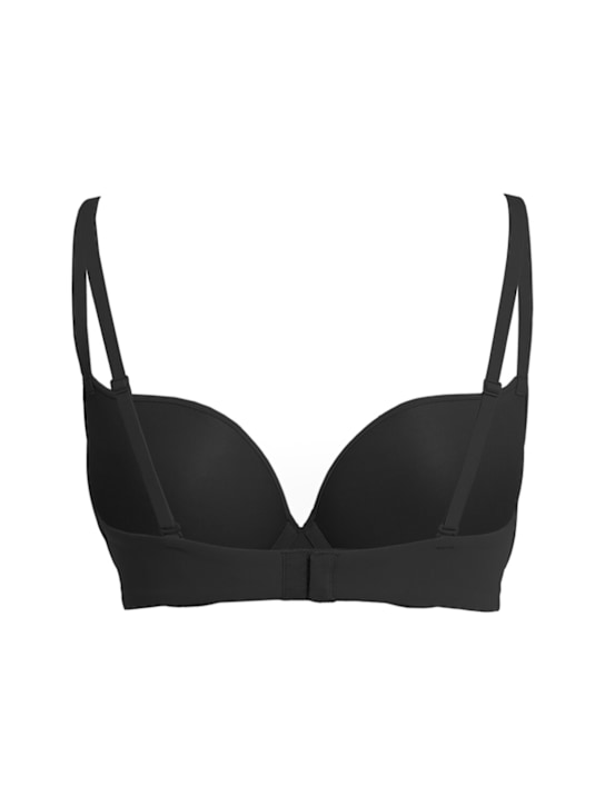 Skims: Nylon push-up demi bra - Onyx - women_1 | Luisa Via Roma