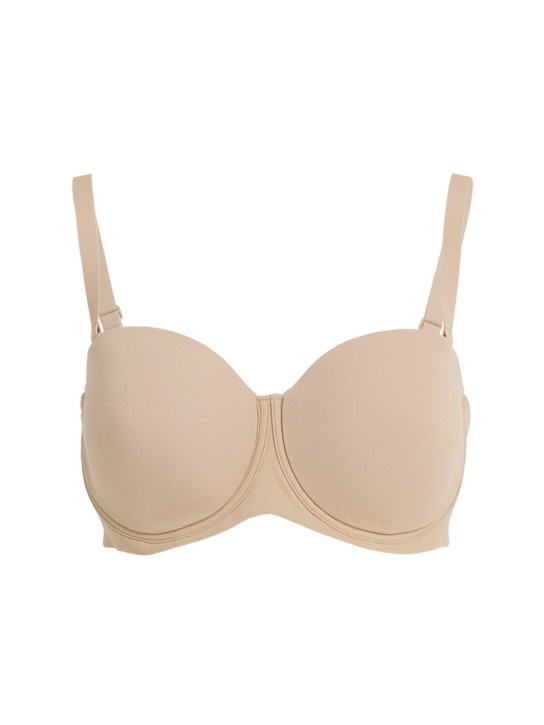 Skims: 尼龙混纺无肩带文胸 - 沙色 - women_0 | Luisa Via Roma