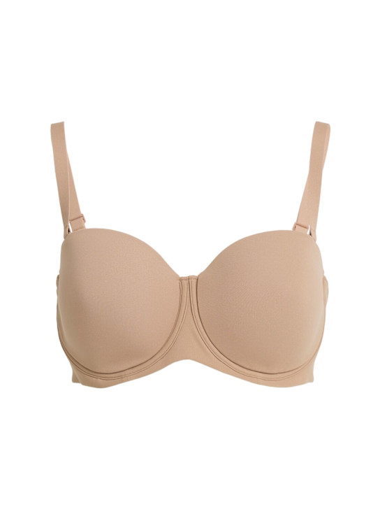 Skims: Nylon blend strapless bra - Argile - women_0 | Luisa Via Roma