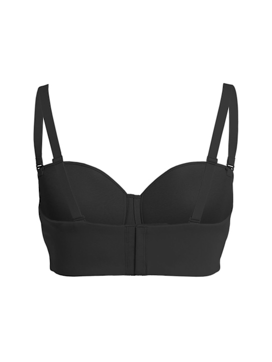 Skims: Nylon blend strapless bra - Onyx - women_1 | Luisa Via Roma