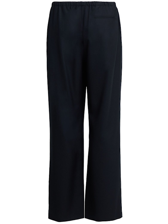 The Row: Xon wool flannel pants - Black - men_1 | Luisa Via Roma