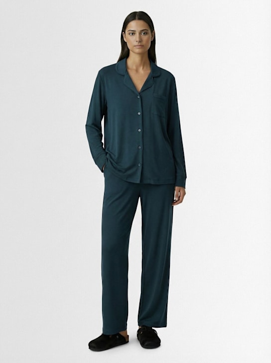 Skims: Soft lounge pajama set - Verde Scuro - women_1 | Luisa Via Roma
