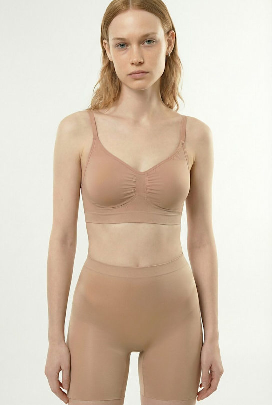 Skims: Seamless Sculpt mid-thigh shorts - Sienna - women_1 | Luisa Via Roma