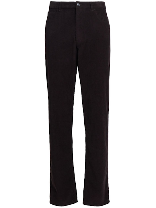 The Row: Fred stretch corduroy pants - Brown - men_0 | Luisa Via Roma
