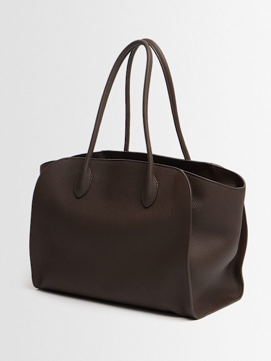 The Row: Sac cabas en cuir grainé mat Marlo 14 - women_1 | Luisa Via Roma