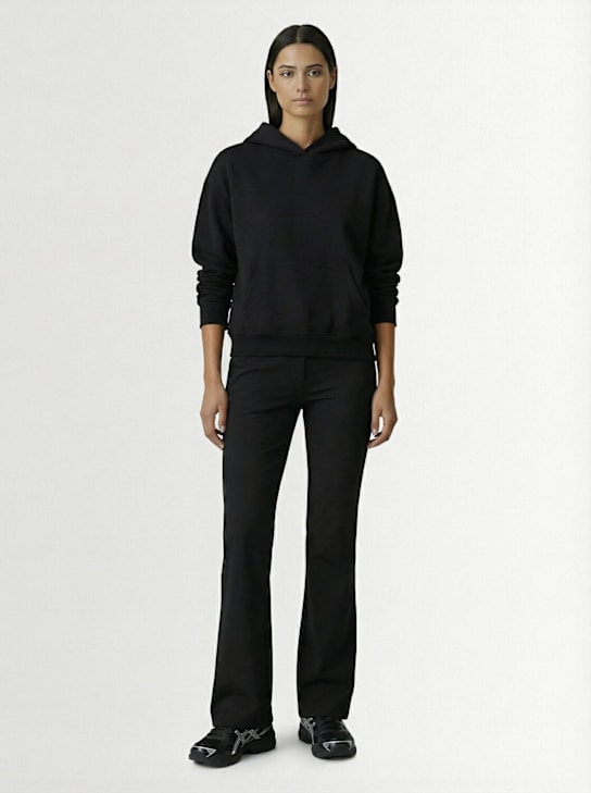 Skims: Cotton blend classic hoodie - オニキス - women_1 | Luisa Via Roma