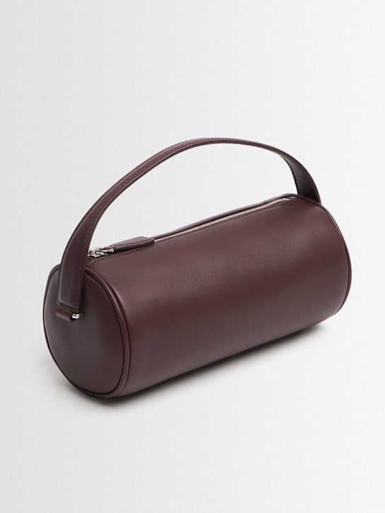 The Row: Borsa Round 90s in pelle con manico - Bordeaux - women_1 | Luisa Via Roma