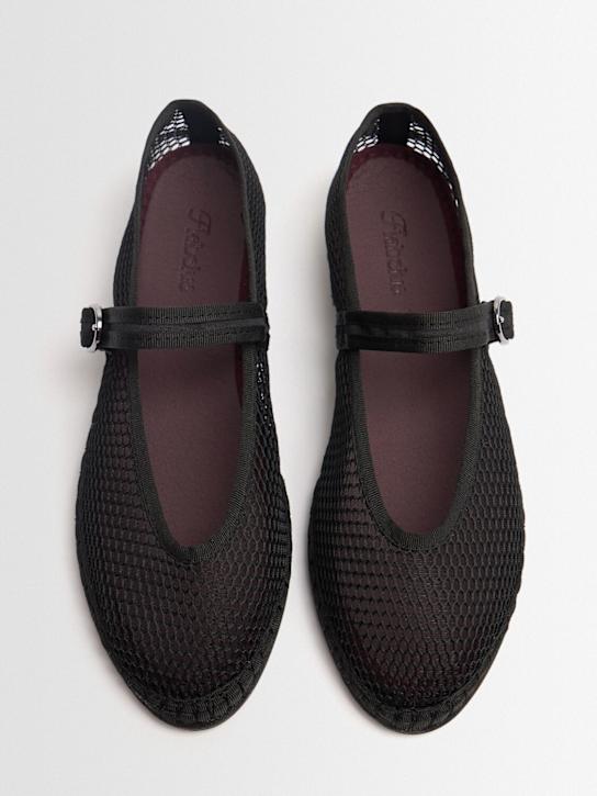 Flabelus: Isabella mesh Mary Jane flats - Schwarz - women_1 | Luisa Via Roma