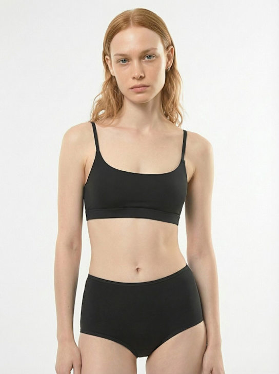 Skims: Fits Everybody 스쿱 브라렛 - Onyx - women_1 | Luisa Via Roma