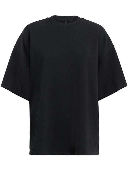 Skims: 大廓型棉质短袖T恤 - 黑色 - women_0 | Luisa Via Roma