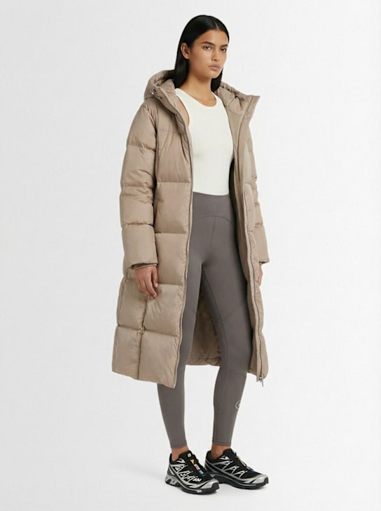 Varley: Katya long down puffer jacket - Portabella - women_1 | Luisa Via Roma