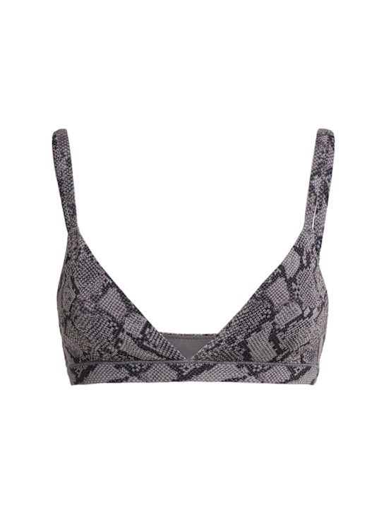 Skims: Nylon blend triangle bralette - Shadow Snake - women_0 | Luisa Via Roma