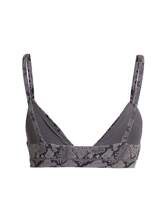 Skims: Nylon blend triangle bralette - Shadow Snake - women_1 | Luisa Via Roma