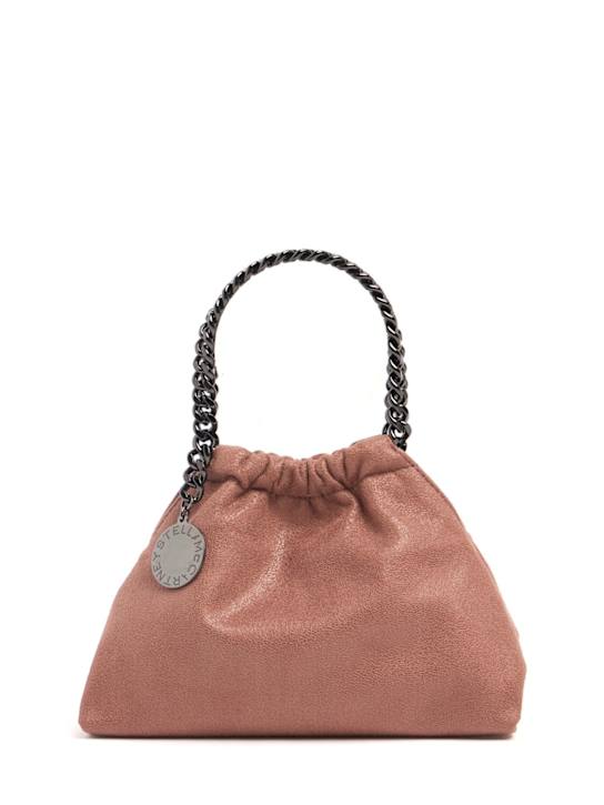 Stella McCartney: Mini Falabella Eco Shaggy drawstring bag - Sienna - women_0 | Luisa Via Roma