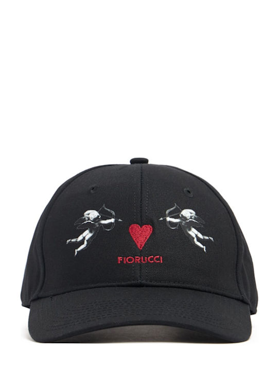 Fiorucci: Double cupid baseball hat - ブラック - men_0 | Luisa Via Roma