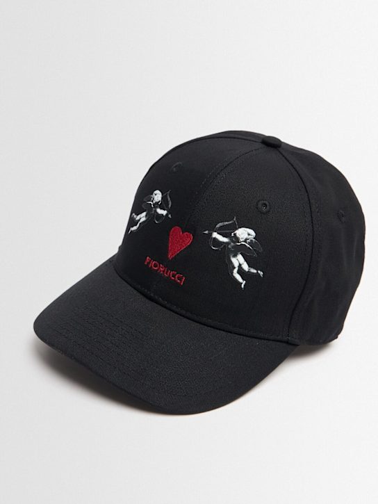 Fiorucci: Double cupid baseball hat - ブラック - men_1 | Luisa Via Roma