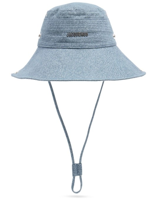 Jacquemus: Bob en denim Le Bob De-Nîmes - women_0 | Luisa Via Roma