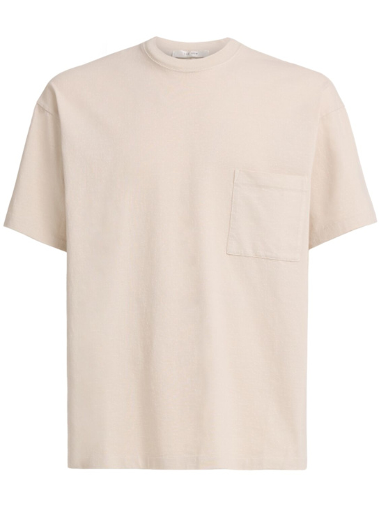 The Row: Niels soft cotton t-shirt - Ash Grey - men_0 | Luisa Via Roma