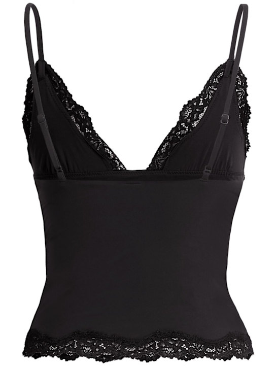 Skims: Cami nylon blend tank top - Onyx - women_1 | Luisa Via Roma