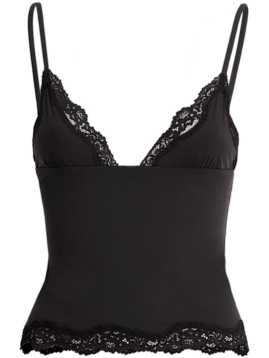 Skims: Cami nylon blend tank top - Onyx - women_0 | Luisa Via Roma