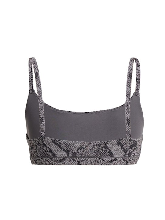 Skims: Nylon blend scoop bralette - Shadow Snake - women_1 | Luisa Via Roma