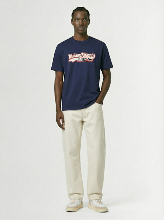 Autry: Maison Kitsuné Short Sleeve t t-shirt - men_1 | Luisa Via Roma