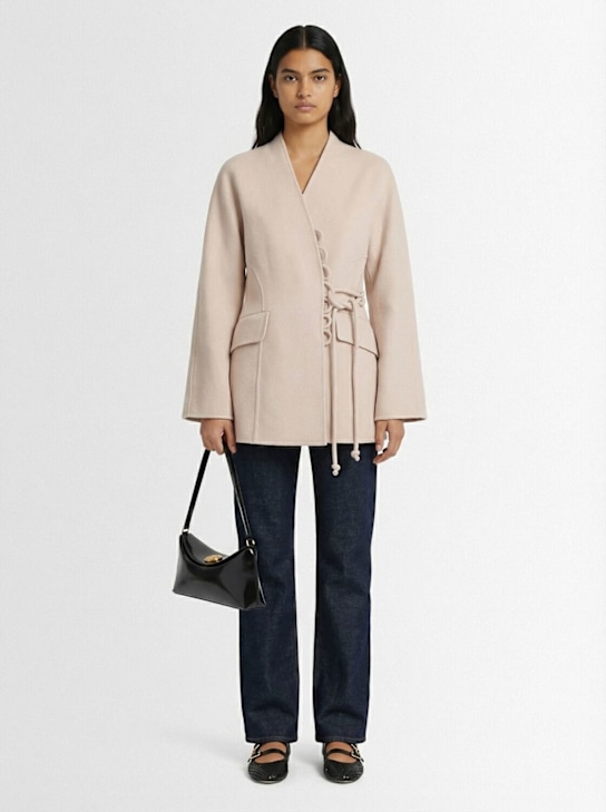 Jacquemus: Le Calisso皮革单肩包 - 黑色 - women_1 | Luisa Via Roma