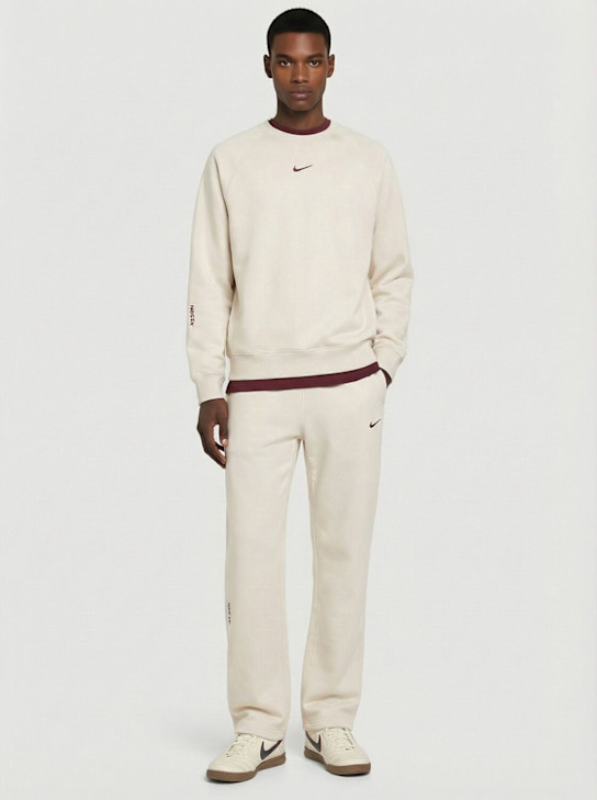 Nike: Nocta cotton blend crewneck sweatshirt - men_1 | Luisa Via Roma