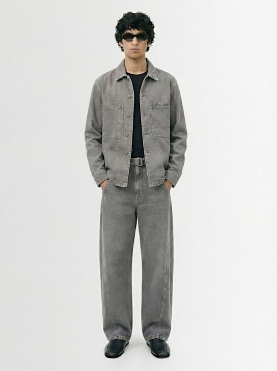 Lemaire: Over workwear shirt jacket - men_1 | Luisa Via Roma