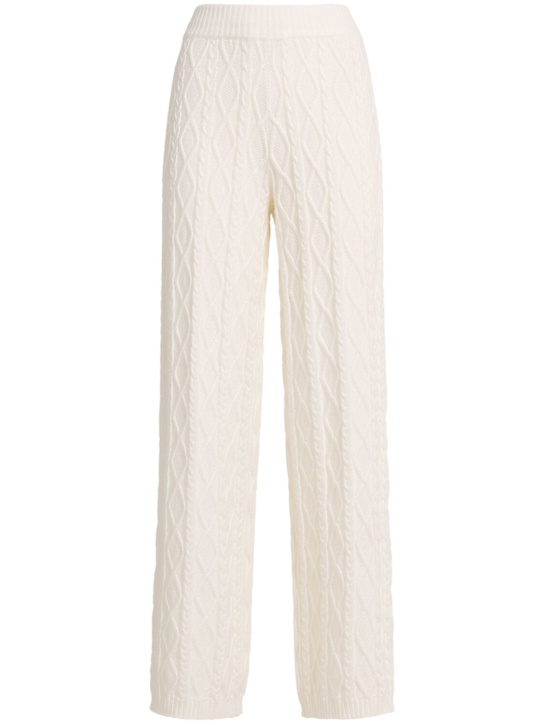 Skims: Cable knit nylon blend pants - Ivory - women_0 | Luisa Via Roma