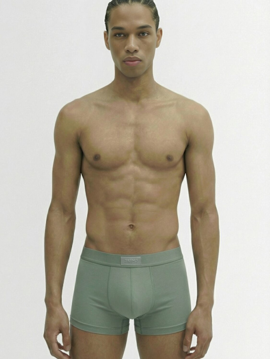 Skims: Pack of 3 cotton 5 inch boxer briefs - Stone Multi - men_1 | Luisa Via Roma