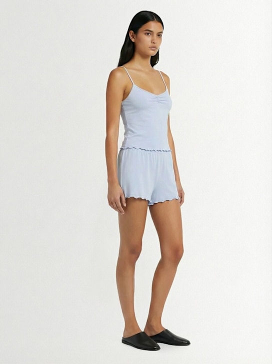 Skims: Cami tank top & shorts - Zen Blue - women_1 | Luisa Via Roma