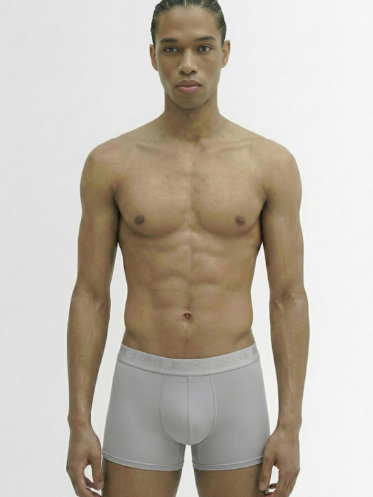 Skims: Pack of 3 stretch 3 inch boxer briefs - Gunmetal Multi - men_1 | Luisa Via Roma