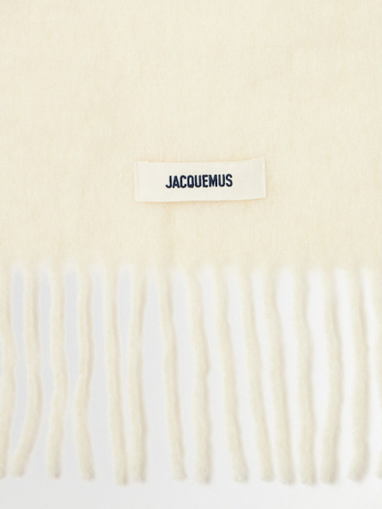 Jacquemus: L'Echarpe Carro mohair blend scarf - men_1 | Luisa Via Roma